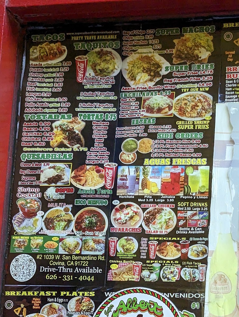 Super Albert Fresh Mexican Food Menu - Image 4